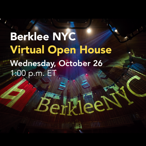 Berklee NYC Virtual Open House