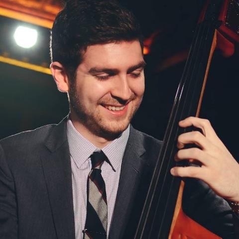 Charlie Rosen playing the upright bass