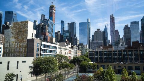 View of New York City buildings