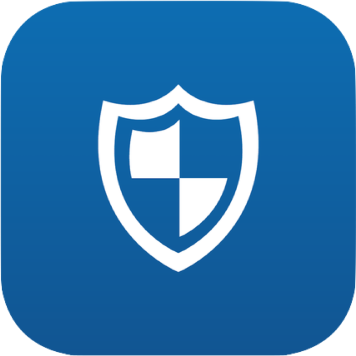 Rave guardian blue logo app